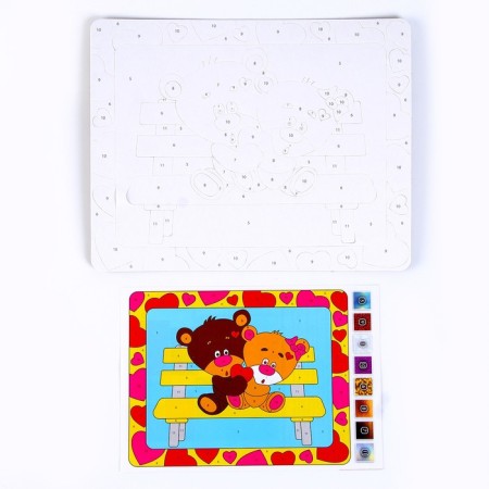 A set of creative creativity "Flooding with color foil. Bear ", Foil Art series-1