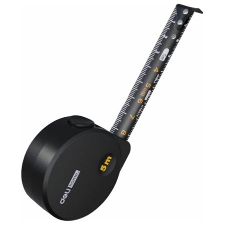 Roulette Deli HT8519 104619, Softtach Corps, Black, 5 m x 19 mm-1