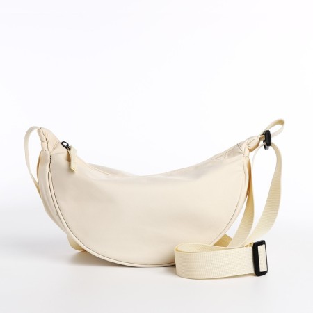 Youth bag with zipper, milk color-3