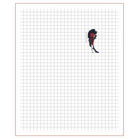 Notebook of 48 sheets in the cage "Anime. Boy and sky", covered cardboard, matte lamination, selective UV-polish, internal block design, offset-10