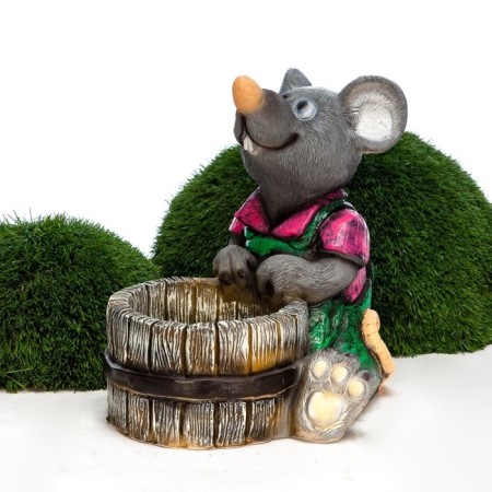 Garden figure "rats with a front tub" 46x47x47cm