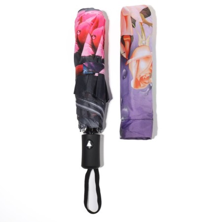 The umbrella semi -automatic “Rainy Day”, 3 additions, 8 spokes, r = 49 cm, color mix-8