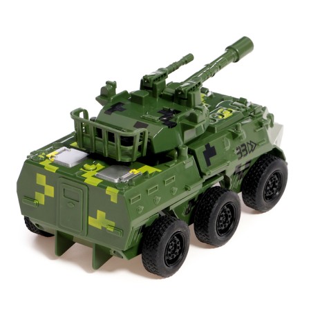 The robot "Armored transporter", inertial, is transformed in a collision-6