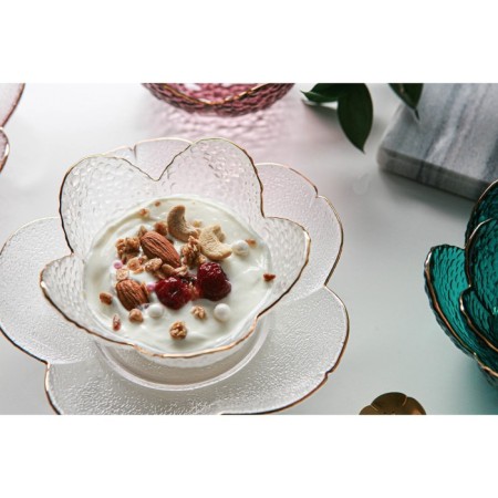 Glass Figure Salad "Flower", 150 ml, 12 × 5 cm-5