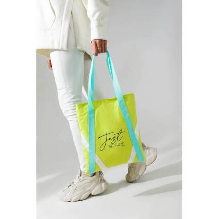 Bag Schoper BE Nice, 35 x 30 cm, with a lining, on a button, yellow-1