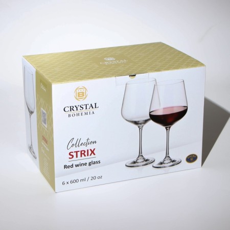 Set of glasses for the wine Strix, glass, 600 ml, 6 pcs-3