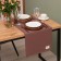 Path on the table Ethel Kitchen 40x150 cm, brown color, 100% cotton, sarzha 220 g/m2