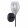 Wall lamp EVOLUCE. Sle155511-01. Gloa. 1x40 W, E14, 13x28 cm, black color, chrome