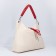 Bag-bag, lightning department, 3 outer pockets, long belt, beige/red color