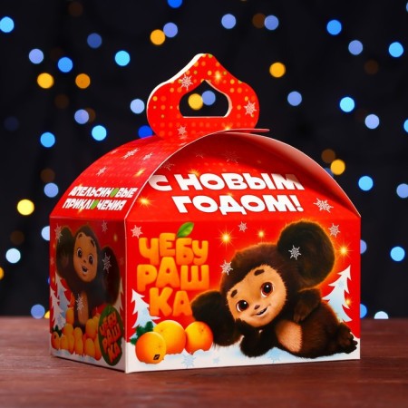 Gift box "Cheburashka", chest, 18.5 x 12.5 x 16.5 cm-1