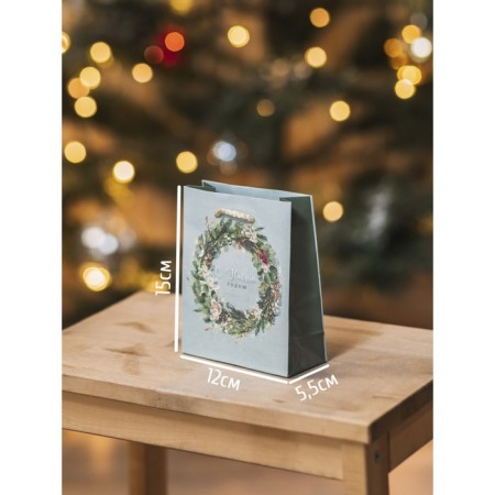 Laminated vertical "New Year's Wreath", S 11.5 x 14.5 x 5.5 cm, New Year-9