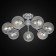 Ceiling chandelier CITILUX “Tommy” CL102170, 66.5x66.5x26 cm, 7x40W, E14, gray color gray