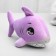 Soft toy "Shark", purple color