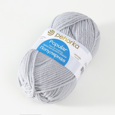Yarn "Popular" 50% wool, 50% acrylic 133m/100g (08-SV)-2