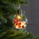 Christmas ball "Berries", batteries, 1 LED, glow warm white