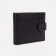 Male purse on a button, for bills, for cards, for coins, black color