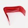 Women's wallet on the button, red color