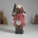 Souvenir ceramics Light "Baby in a red coat, with a Christmas tree and a elk" 10.5x8.5x19 cm