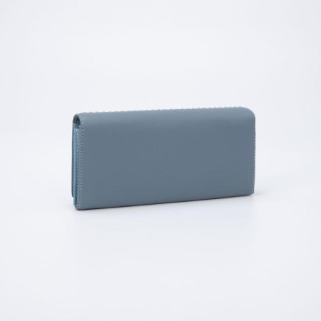 Women's wallet on magnets, blue color-1