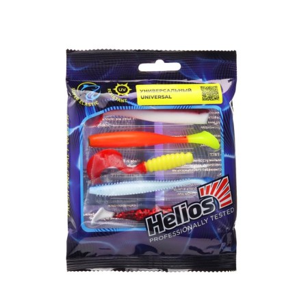 Set of silicone lures Helios "Universal", 5 pcs. (HS-Pu-Set3)