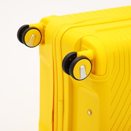 Big suitcase 28 ", lightning department, code castle, 4 wheels, yellow color-6