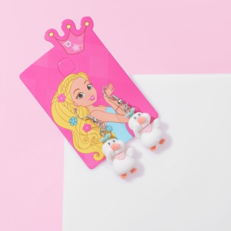 Children's earrings "chosen" goose, color-2