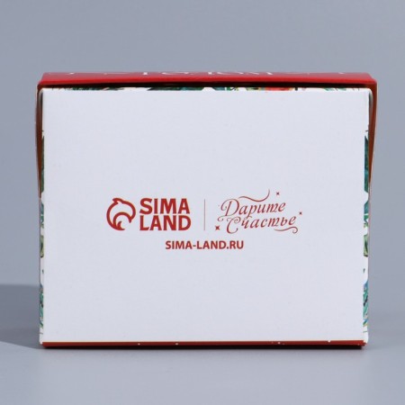 Folding box "New Year's Wreath", 10 x 8 x 3.5 cm, New Year-4