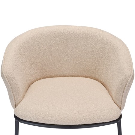 Paal lounge-peel, 740 × 700 × 650 mm, book, beige color-8