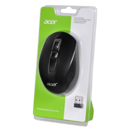 Acer OMR060 Black Optical Mouse (1600DPI) Wireless USB (6but)-7