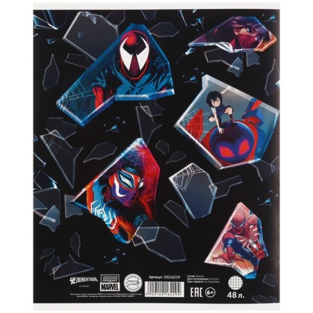 Notebook of 48 sheets in a cage, cardboard cover, spider-man-3