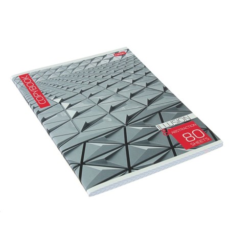 Notebook 80 sheets, in a cage, New Art, cardboard cover, mix-2
