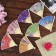 Fan h = 21 cm "flowers", color and pattern mix