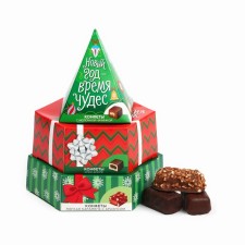 New Year's gift set of sweets in the gift box “New Year is the time of miracles”, 250 g.