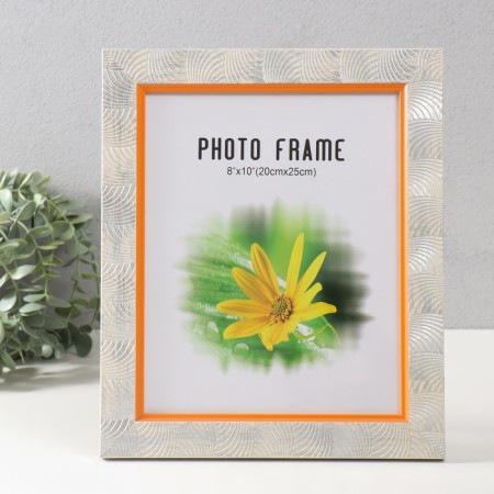 Photo frame plastic 20x25 cm "arc" white 30x25.5 cm