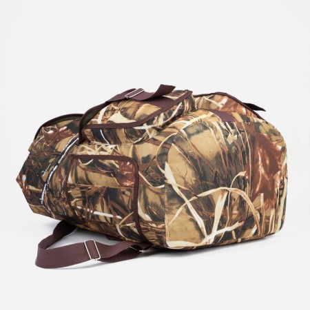 Tourist backpack, 55 liters, cord department, 4 outer pockets, ZFTS, brown color/camouflage-4