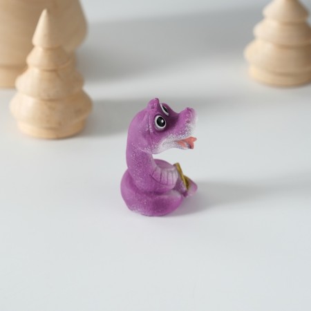 Polystone souvenir "Snake with a coin" mix 2.5x2.5x4 cm-3