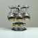 Mini-bar 18 objects wine carousel Florence, dark 240/55/50 ml