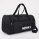 Sports bag, lightning department, 3 outer pockets, long belt, black color