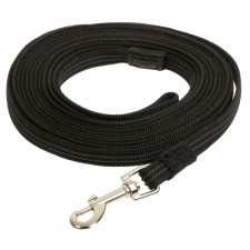 Kaponnoye zonik leash with latex thread, 5 m x 1.5 cm, black