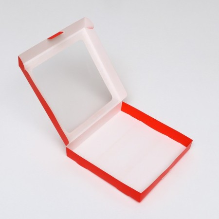 Self -assembly box with a red window, 21 x 21 x 3 cm-3