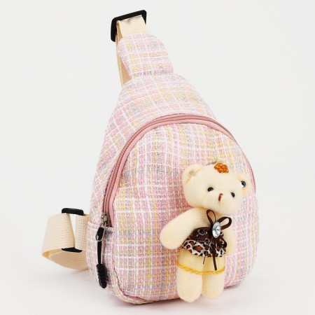 Baby bag with lightning, over the shoulder, pink color