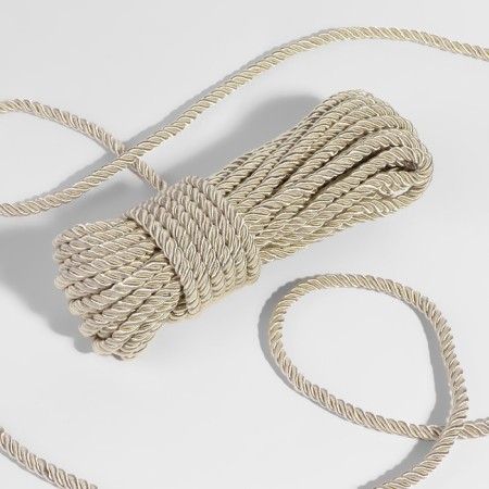 Cord twisted, d = 5 mm, 9 ± 1 m, pearl color