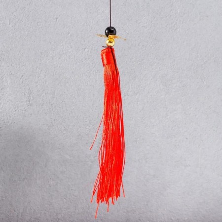 Wind Music Metal "from the evil eye with fringe" 5 bells 45x7.5x7.5 cm-3