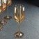 A set of glass glasses for the wine "Golden Honey", 350 ml, 4 pcs