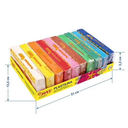 Plasticine vegetable, 10 colors, 1500 g, Jovi, cardboard, for kids-2