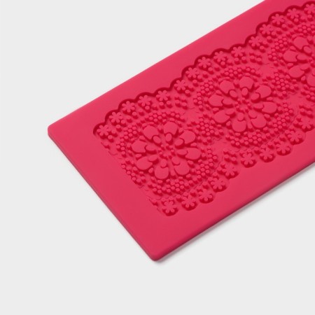 Aising rug Dolyana "Flower lace", silicone, 40 × 8 cm, color mix-3