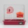 The cage for the rodents "Pigzon" No. 3, with the 2nd floors, equipped, 33 x 24 x 28 cm, ruby