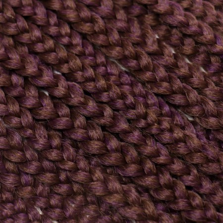 SIM-BRAIDS AFROKOSOS, 60 cm, 18 strands (CE), chestnut/purple color (#FR-20)-1