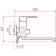 Bath mixer RMS SL133-006E, single-leaf, with shower, rotary surveillance, chrome 434148