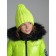Knitted hat with lapel for a girl, size 54